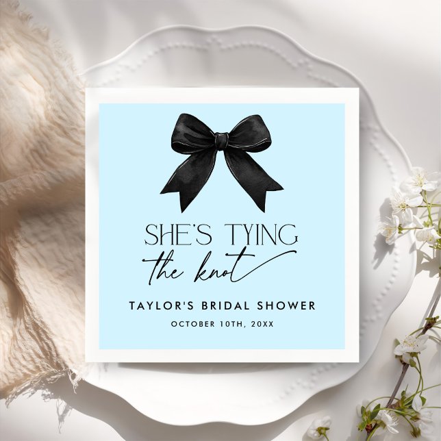 Servilleta De Papel Blue está atando la ducha nupcial (Subido por el creador)