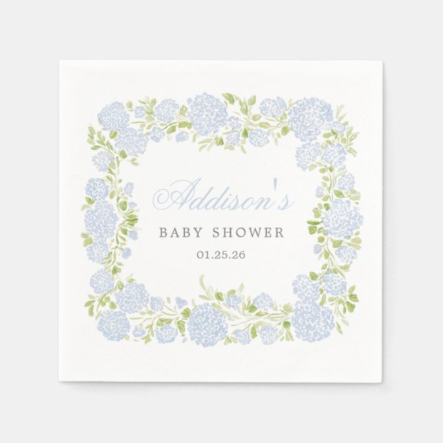 Servilleta De Papel Blue Floral Napkins (Anverso)