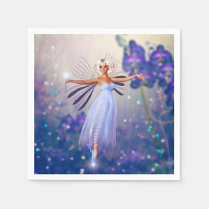 Servilleta De Papel Blue Flower Fairy