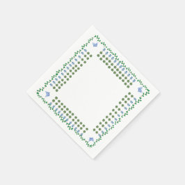 Servilleta De Papel Blue Ginger Jars Jar Topiary Vine