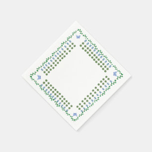 Servilleta De Papel Blue Ginger Jars Jar Topiary Vine