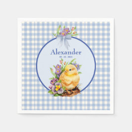 Servilleta De Papel Blue Gingham