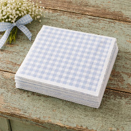 Servilleta De Papel Blue Gingham Paper Napkins