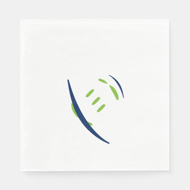 Servilleta De Papel Blue & Green Luuncheon Napkins-Sin fronteras (Anverso)