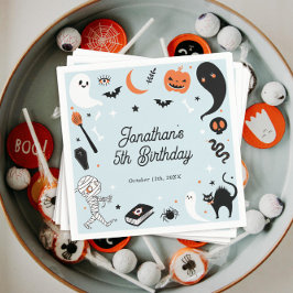 Servilleta De Papel Blue Halloween Boy Birday Party