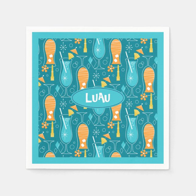 Servilleta De Papel Blue Hawaii and Tropical Itch (Anverso)