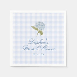 Servilleta De Papel Blue Hydrangea Bridal Shower