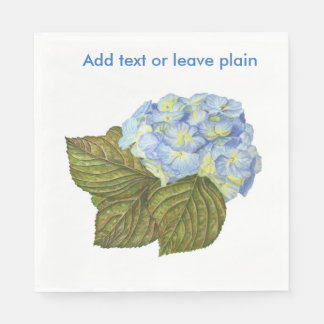 Servilleta De Papel Blue Hydrangea Napkins