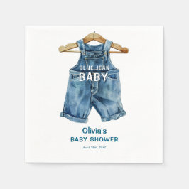Servilleta De Papel Blue Jean Boy Western Baby Shower