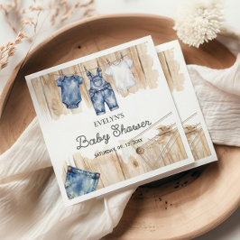 Servilleta De Papel Blue Jean Denim 