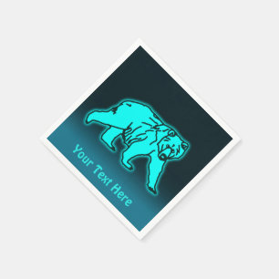 Servilleta De Papel Blue Kodiak Bear