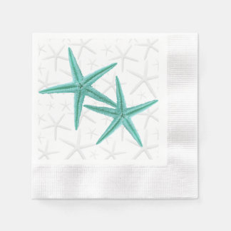 Servilleta De Papel Blue Lagoon Starfish Pareja Papeles Napkins
