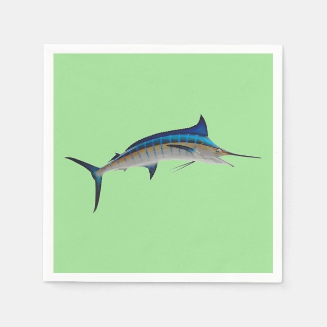 Servilleta De Papel Blue Marlin Fish (Anverso)