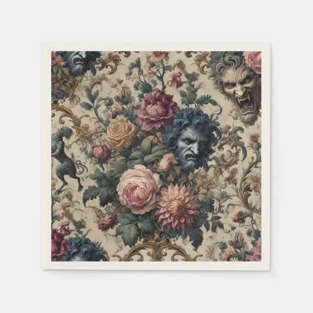 Servilleta De Papel Blue Moon Grimoire – Gothic Victorian (Anverso)