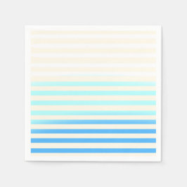 Servilleta De Papel Blue Ombre Striped Napkins