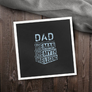 Servilleta De Papel Blue Personalizado Nombre El Hombre El Mito La Ley