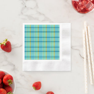 Servilleta De Papel Blue Plaid by Shirley Taylor