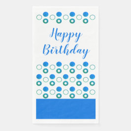 Servilleta De Papel Blue Polka-dot Stylish