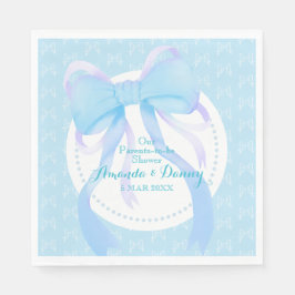 Servilleta De Papel Blue Ribbon Baby Shower