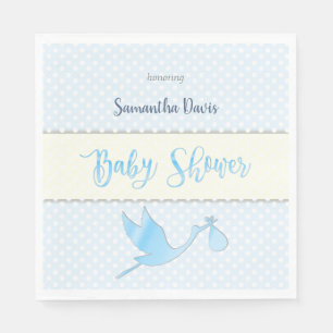 Servilleta De Papel Blue Stork Baby Boy Baby Shower