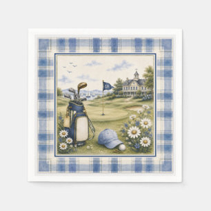 Servilleta De Papel Blue Teddy Bear Country Club Golf