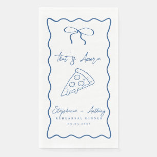 Servilleta De Papel Blue That's Amore Pizza Test Dinner