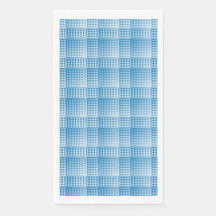 Blue White Checker Abstract Pattern