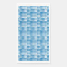 Servilleta De Papel Blue White Checker Abstract Pattern