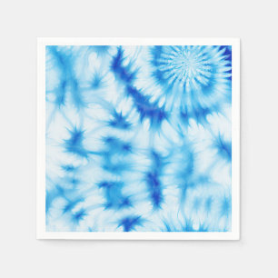 Servilleta De Papel Blue White Tie Dye