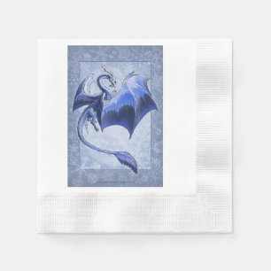 Servilleta De Papel Blue Winter Dragon Nature Fantasy Art