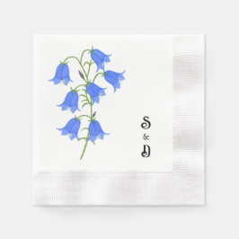 Servilleta De Papel Bluebells White
