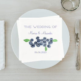 Servilleta De Papel Blueberries Fruits Wedding Party