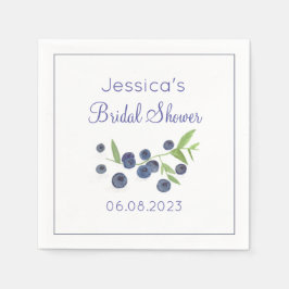 Servilleta De Papel Blueberries verano ducha de novias