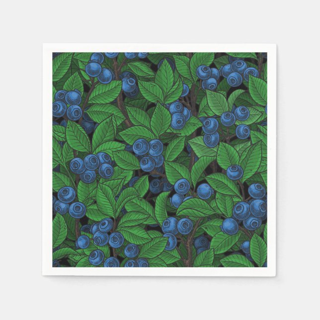 Servilleta De Papel Blueberry (Anverso)