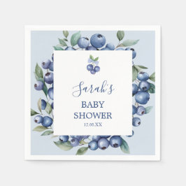 Servilleta De Papel Blueberry Baby Shower Napkins