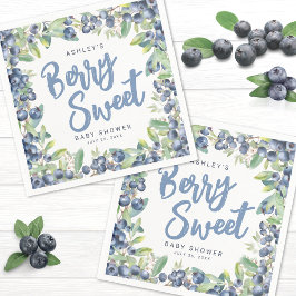 Servilleta De Papel Blueberry Berry Sweet Baby Shower
