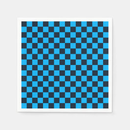 Servilleta De Papel Blueberry checkered pattern