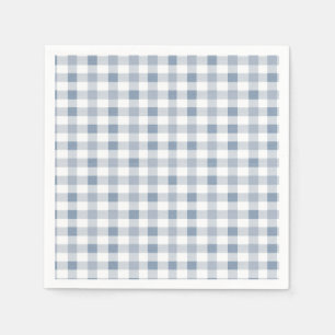 Servilleta De Papel Blueberry Gingham Pattern Baby Shower