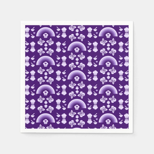Servilleta De Papel Blueberry Muffin Baker (Anverso)