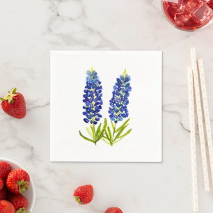 Servilleta De Papel Bluebonnets Texas Floral Flora Silvestre