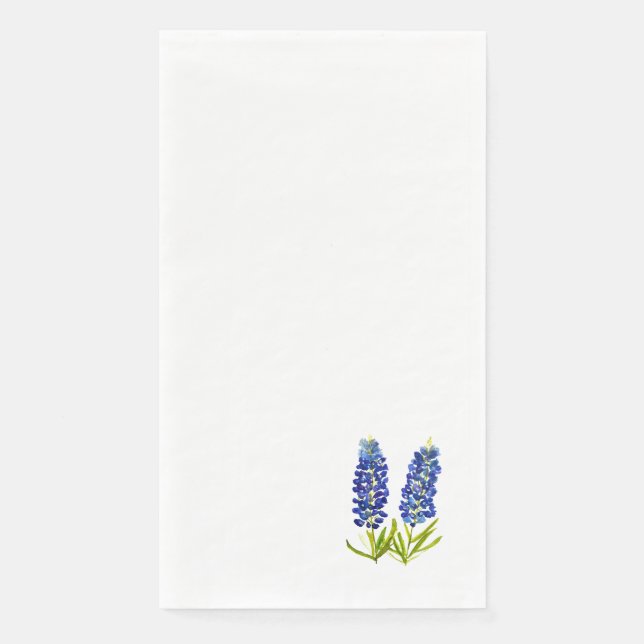 Servilleta De Papel Bluebonnets Texas State Flowers Bluebonnet (Anverso)