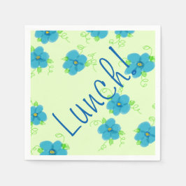 Servilleta De Papel Blues Hartos Con Lime Fresco En Cubierta