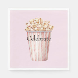 Servilleta De Papel Blush Movie Time Popcorn