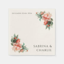 Blush Pink Peony Coral Elegant Floral Wedding