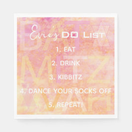 Servilleta De Papel BM Bat Bar Mitzvah Sencillamente servilletas sutil