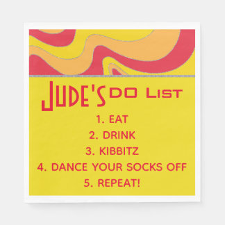 Servilleta De Papel BM Bat Bar Mitzvah Silvery Waves Napkins