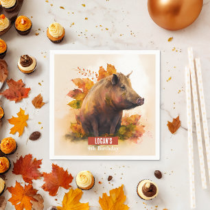 Servilleta De Papel Boar - Fiesta de cumpleaños -