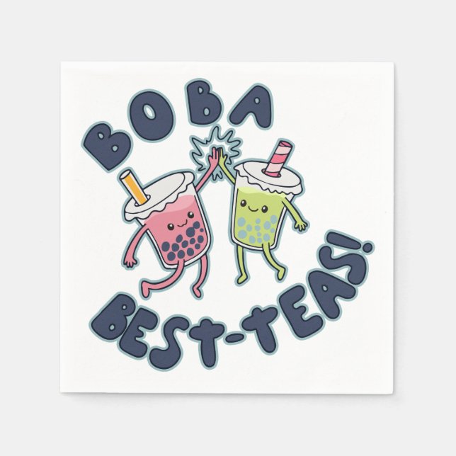 Servilleta De Papel Boba Best-Teas! (Anverso)