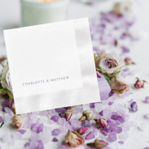 Boda acuñado de nombres personalizados de Lavnder