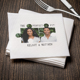 Servilleta De Papel Boda Ajuste Perfecto de la Pieza del Rompecabezas